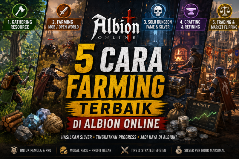 5 Cara Farming Terbaik di Albion Online