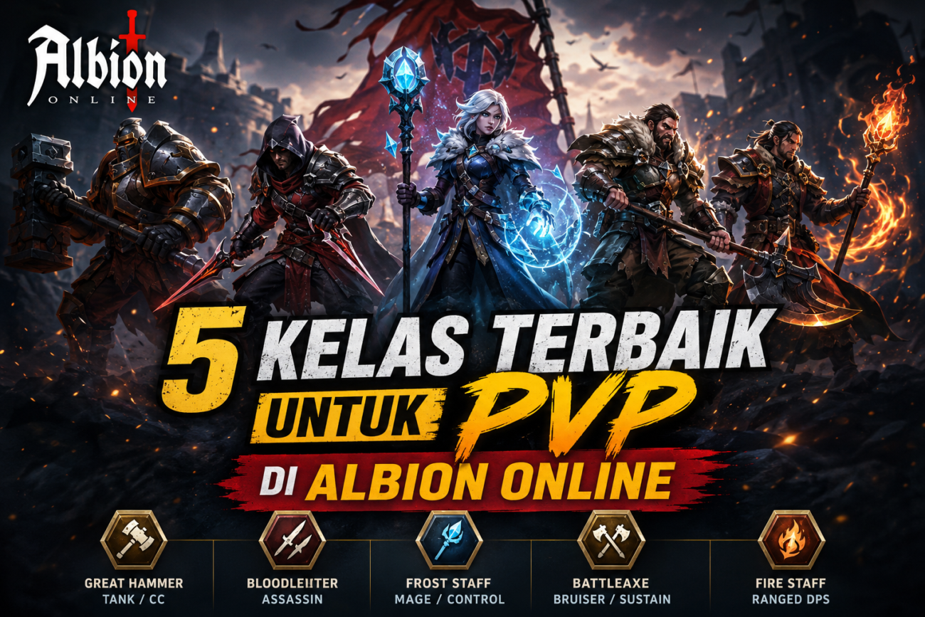 5 Kelas Terbaik Untuk PVP di Albion Online